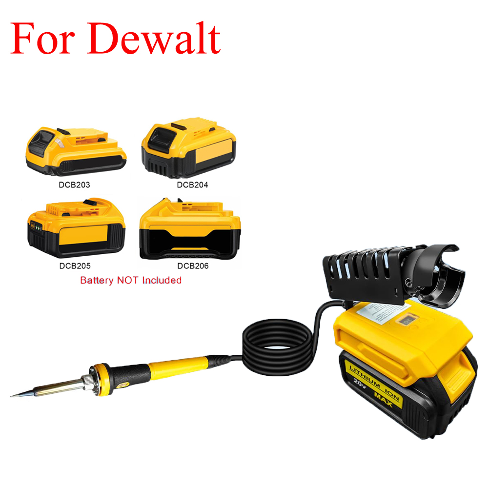 Diy Electronics Tool Kit - ポータブルはんだごてキット、Dewalt 20Vバッテリー対応、60Wコードレス電気はんだごてツール、DIY家庭修理用