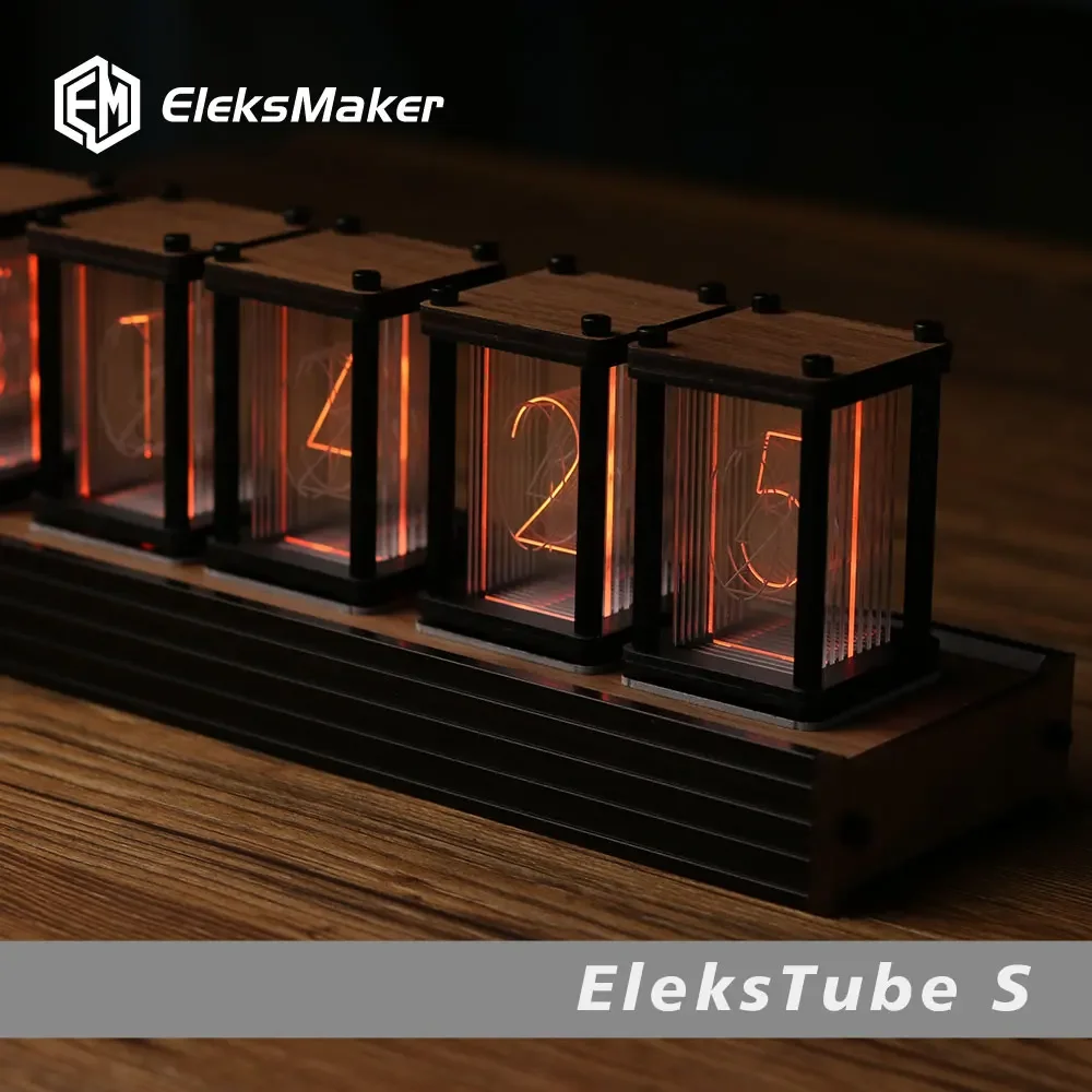 Diy Electronics Gift Ideas - RGBニキシー管時計 DIY卓上時計 LED電子デジタル時計 高級感のある金属製卓上時計 オーナメントとしても使えるギフトアイデア