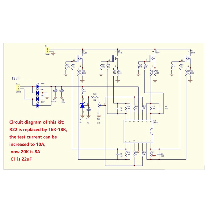 Diy Electronic Load - A46T DIY キット 150 ワット 10A