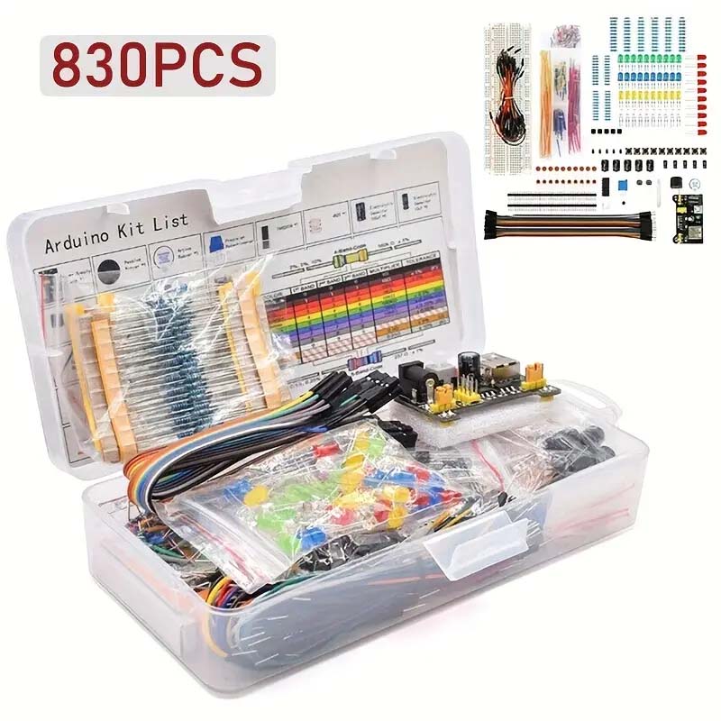 Diy Electronics Breadboard - 830 ピース/箱 DIY プロジェクトスターターキット Arduino UNO