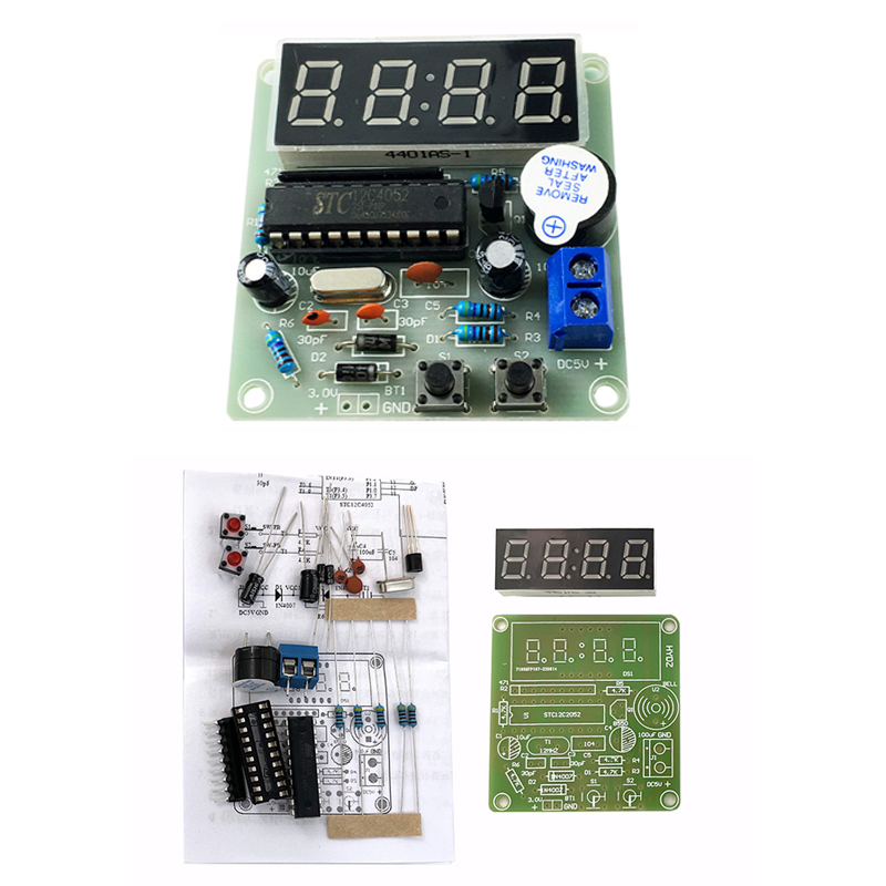 Diy Electronics Youtube - DIY 電子キット LED 4 デジタル管時計 4