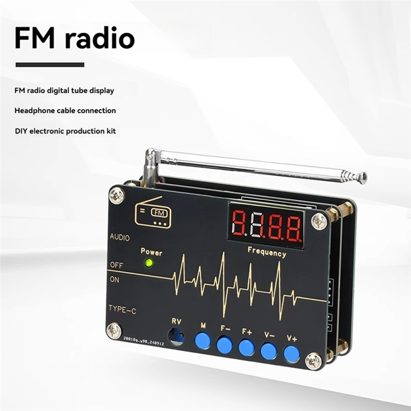 Diy Electronics Youtube - A73E-RDA5807M FM ラジオ DIY キット 87-108Mhz