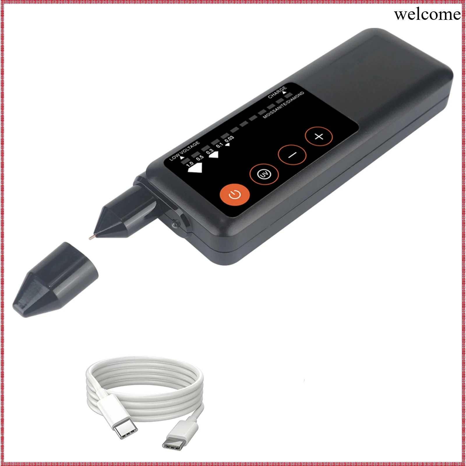 充電式ダイヤモンドテスターペン（紫外線ライト付き）。電子式宝 - Diy Electronics Tool Kit のレビューと価格