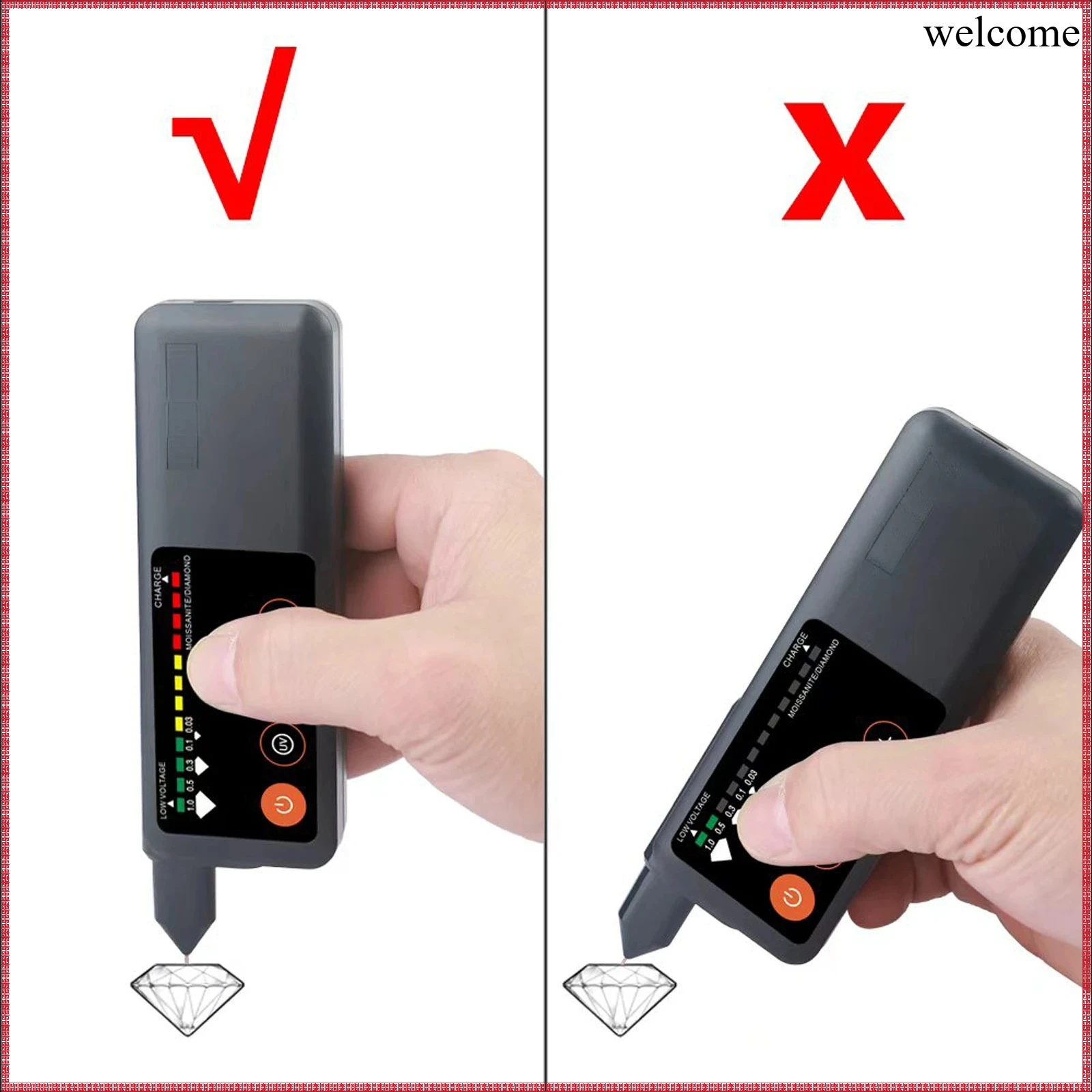 充電式ダイヤモンドテスターペン（紫外線ライト付き）。電子式宝 - Diy Electronics Tool Kit のレビューと価格