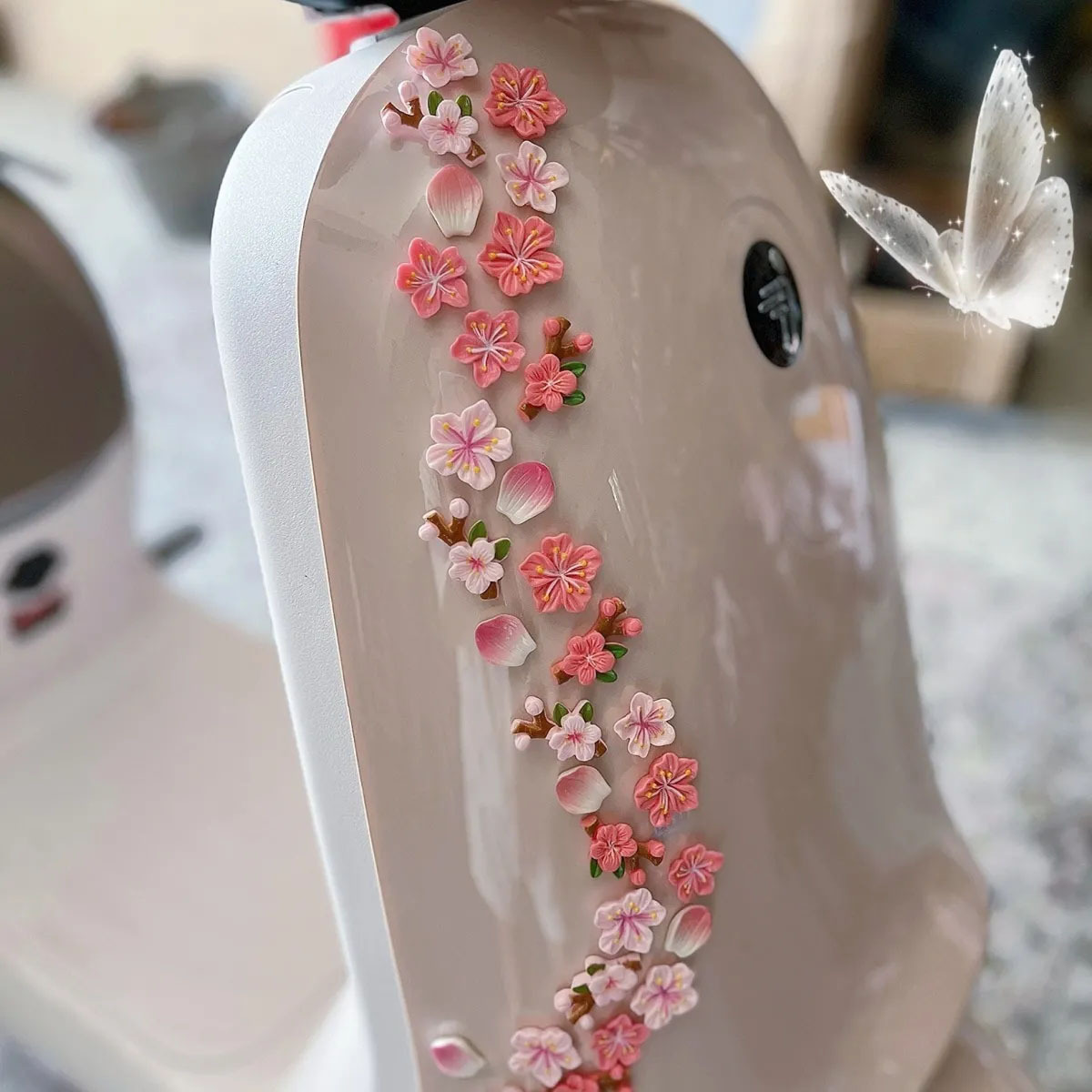 桃の花のカーデカール DIY 3Dステッカー 電気自動車 バ - Diy Electric Car のレビューと価格
