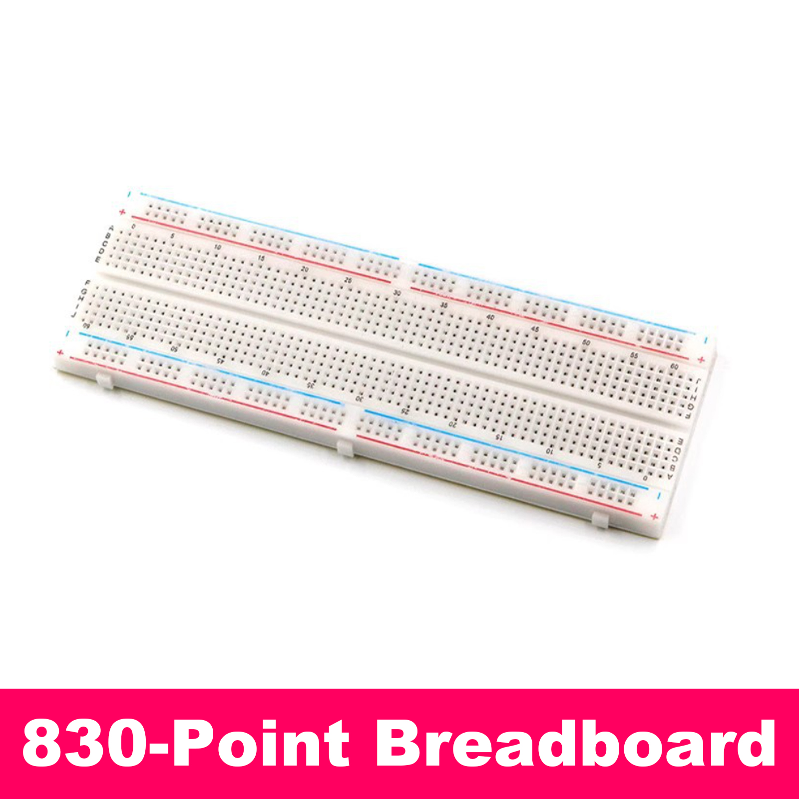 MB-102 830 ポイントブレッドボード 65 本のジャ - Diy Electronics Breadboard のレビューと価格