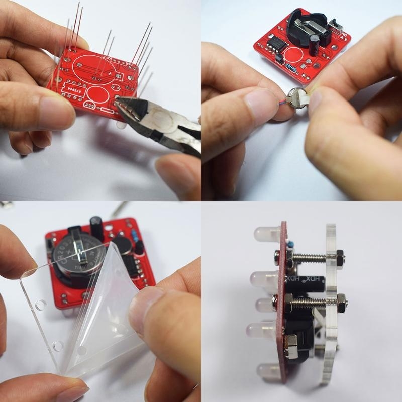 スイングシェイキングLEDダイスキット呼吸LED効果小型振動 - Best Diy Electronics Kits のレビューと価格