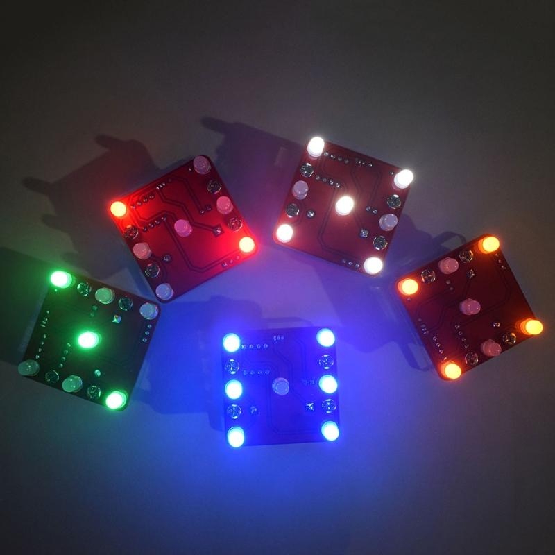 スイングシェイキングLEDダイスキット呼吸LED効果小型振動 - Best Diy Electronics Kits のレビューと価格
