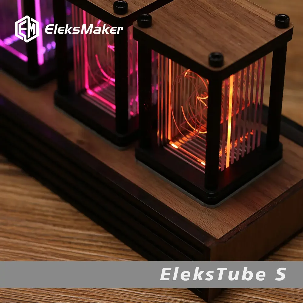RGBニキシー管時計 DIY卓上時計 LED電子デジタル時計 - Diy Electronics Gift Ideas のレビューと価格