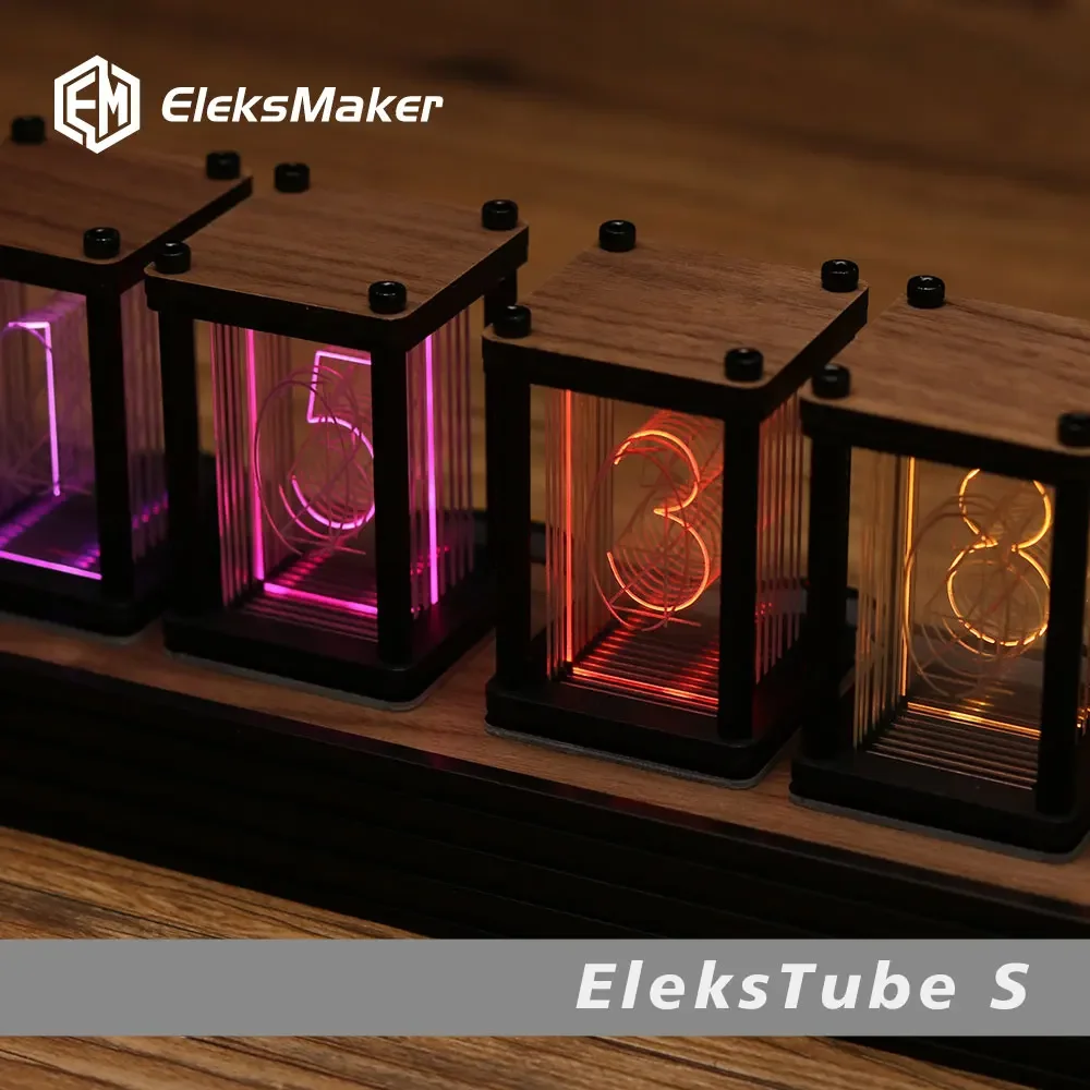 RGBニキシー管時計 DIY卓上時計 LED電子デジタル時計 - Diy Electronics Gift Ideas のレビューと価格