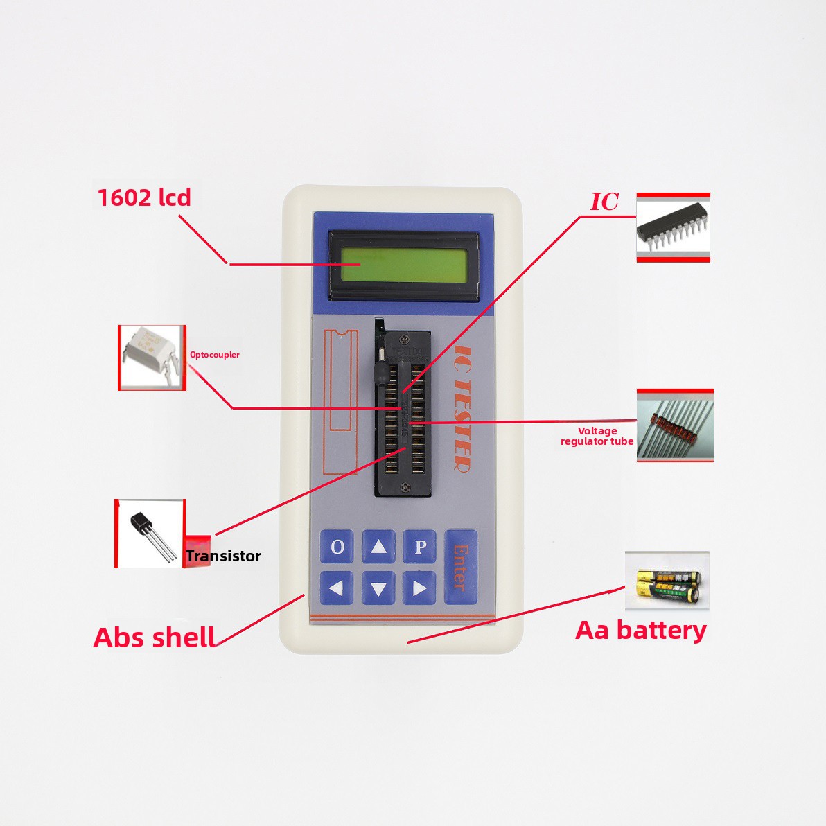 TSH‑06F ICトランジスタテスター 電子修理店 DIY - Diy Electronics Shop のレビューと価格