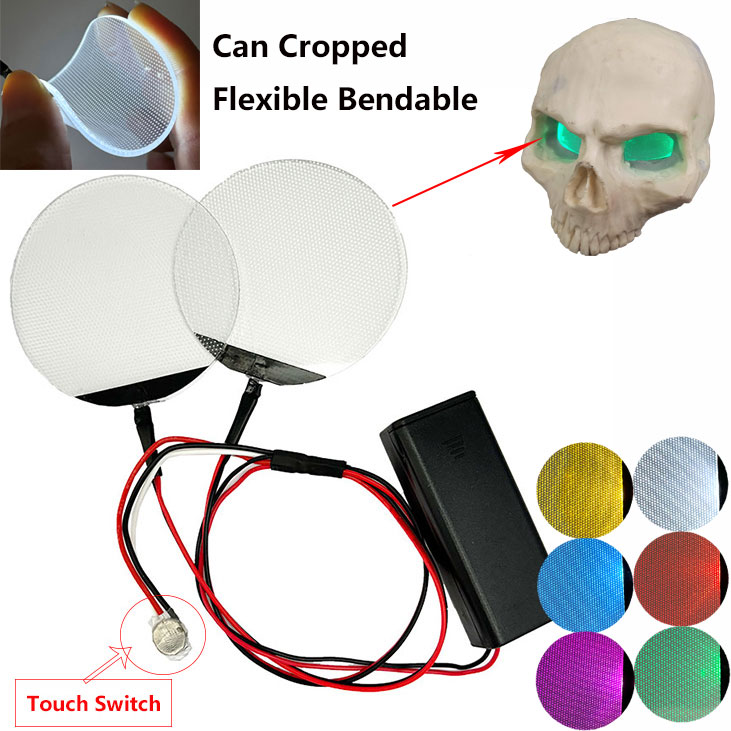 コスプレ用の丸い柔軟なアイキット,丸いアイキット,キャップ付 - Diy Halloween Electronics のレビューと価格