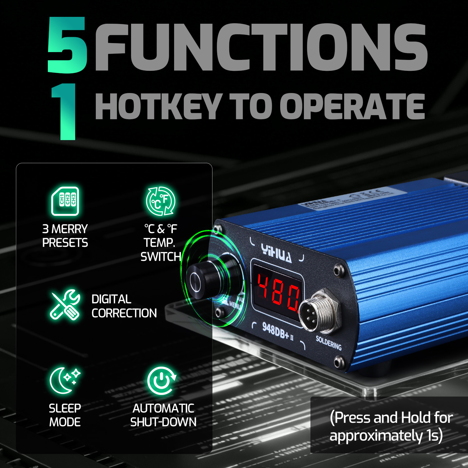 YIHUA 948DB+-II 75W急速加熱T12電子はん - Diy Soldering Station No Electronics のレビューと価格