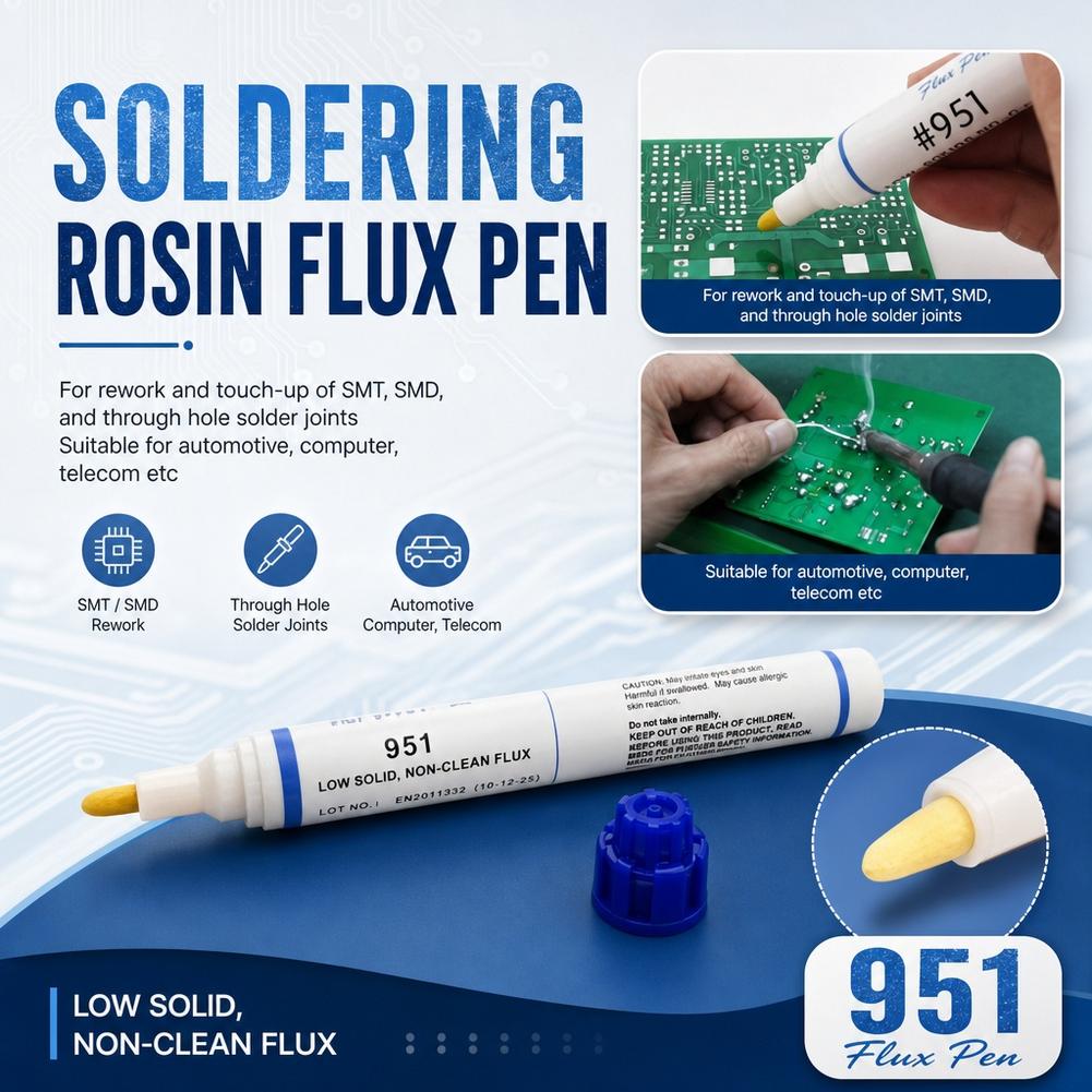 951 ノークリーン ロジンフラックスペン 10ml はんだ - Flux Pen Electronics のレビューと価格