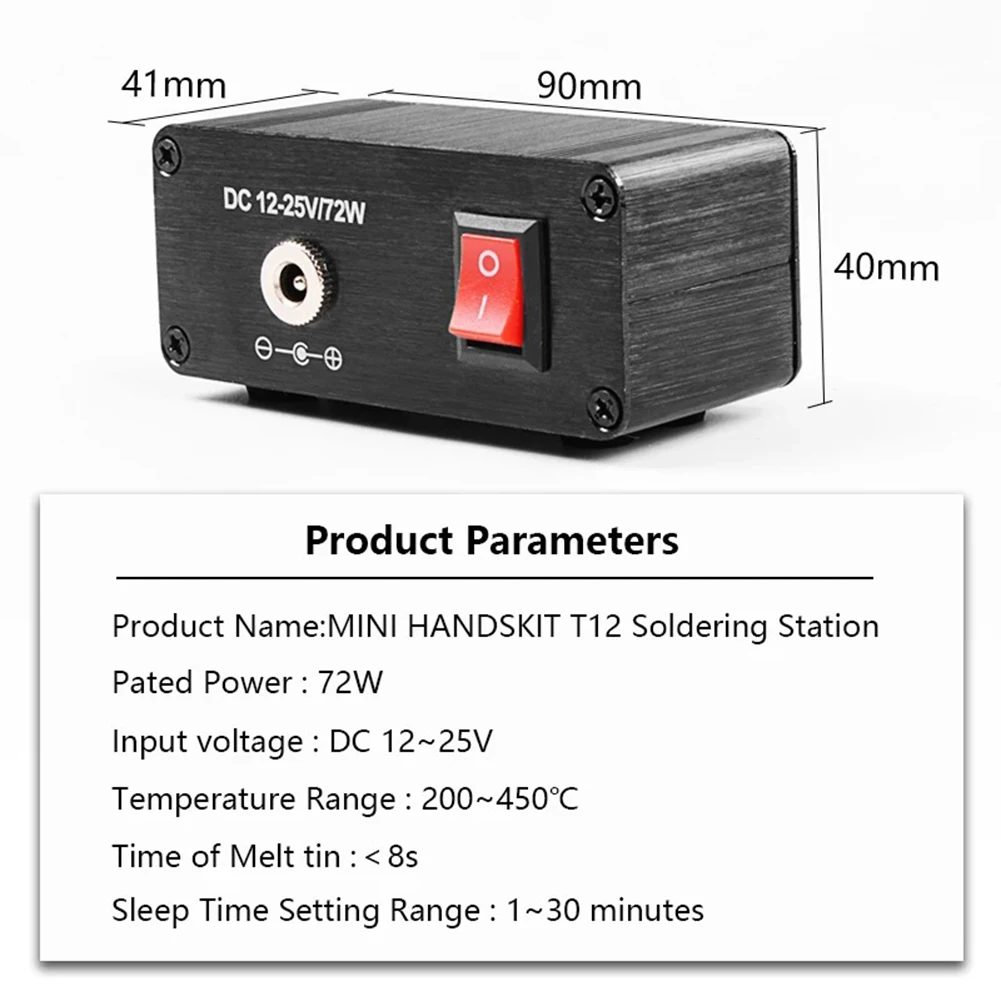 デジタルT12はんだごてステーション。温度調整可能、出力72 - Diy Soldering Station No Electronics のレビューと価格