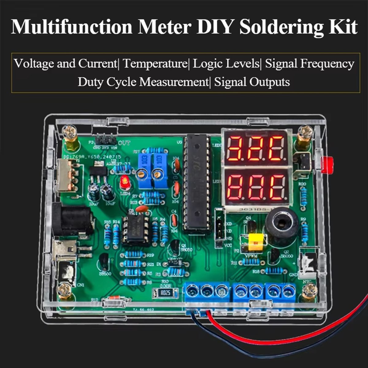 (A21Z) 多機能メーター DIY はんだ付けキット 電圧 - Diy Electronics Tool Kit のレビューと価格