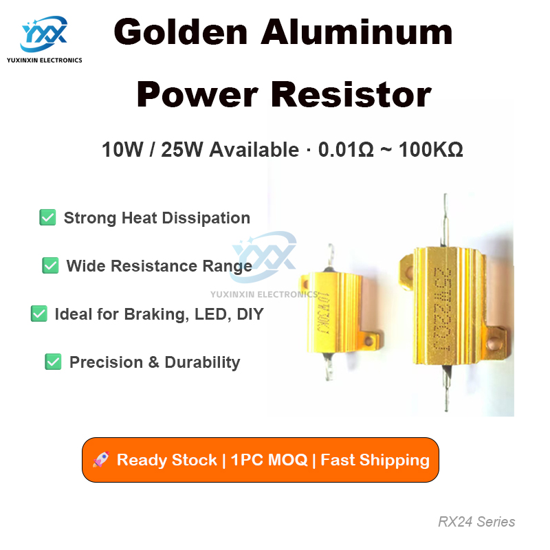 1 個 RX24 電源抵抗 10 ワット 25 ワット 0. - Diy Electronic Load のレビューと価格