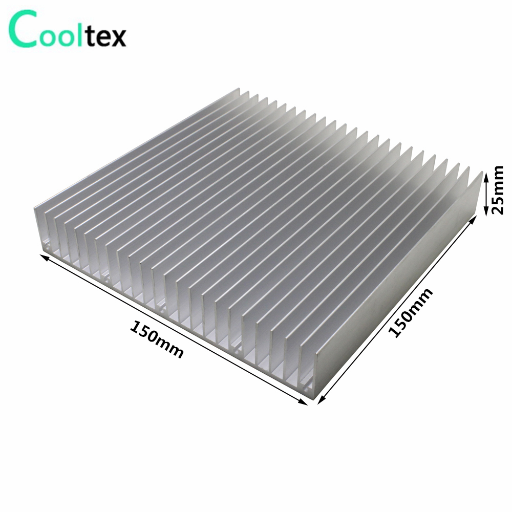 150x150x25mmのDIY用アルミニウム製ヒートシンク - Diy Electronics For Home のレビューと価格
