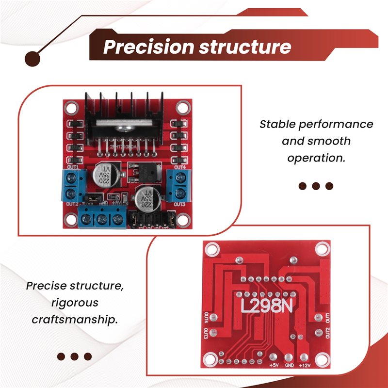 AED7-L298N モジュールデュアル H ブリッジステッ - L298N Motor Driver のレビューと価格