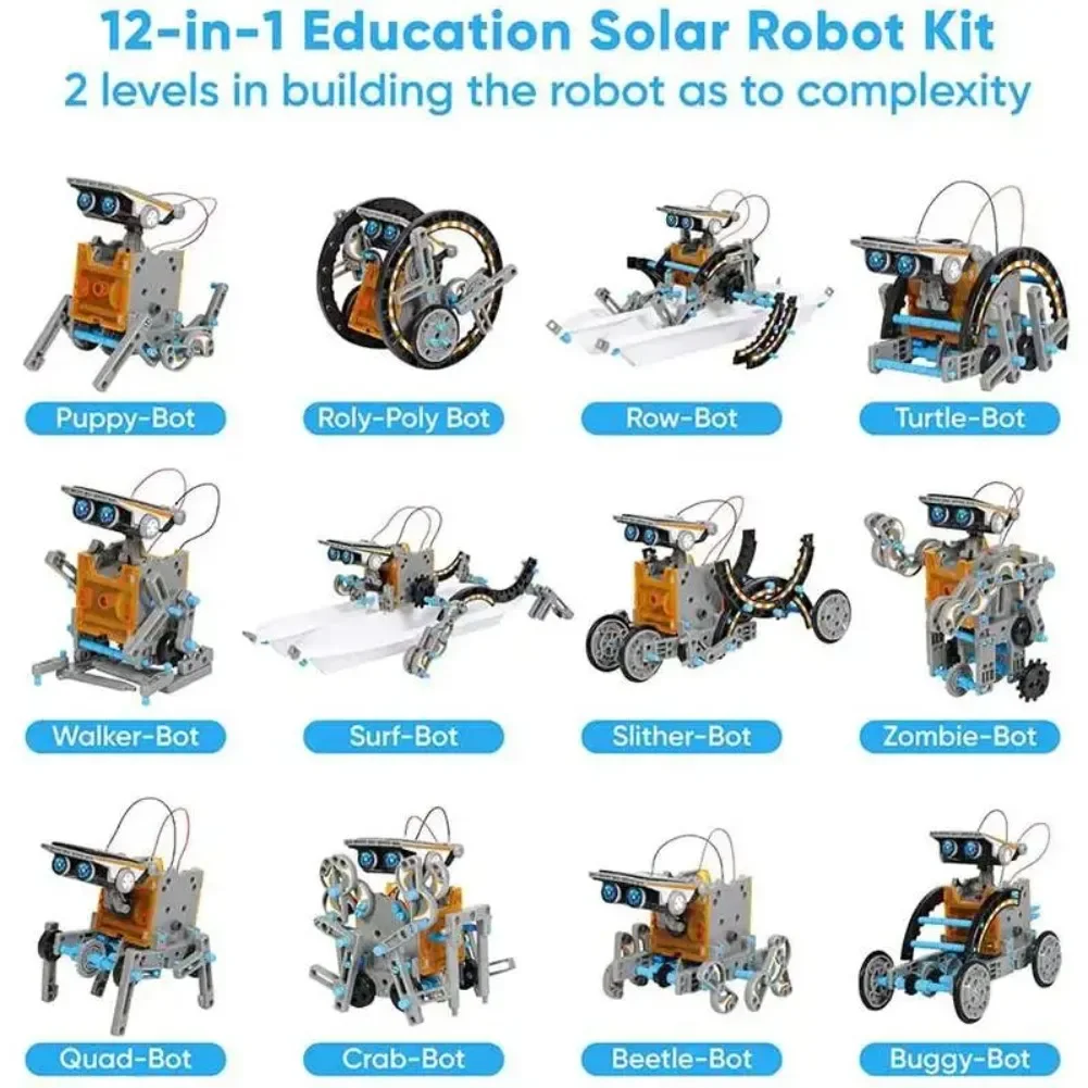 13 in 1 ソーラーロボット科学キット DIY ビルディ - Diy Electronics For Home のレビューと価格
